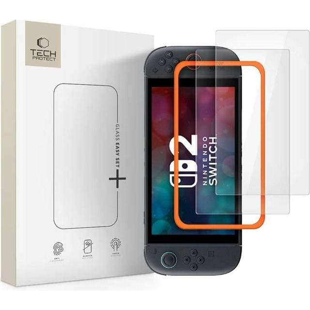 Tech-Protect Nintendo Switch 2 Easy Set Plus Hardet Glas 9H 2-Pack