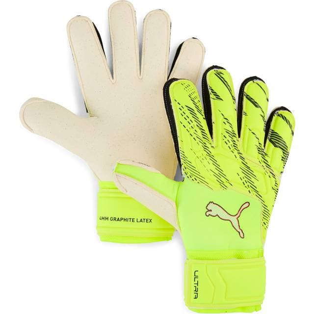 Puma Ultra Pro Protect Goalkeeper Gloves Youth - Yellow Alert/Black