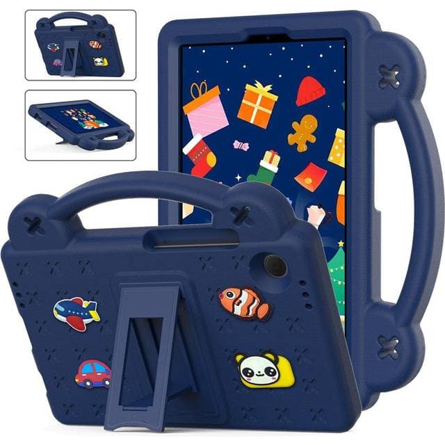 Eiderwood Samsung Galaxy Tab A11 A9 Børnecover Med Kickstand Håndtag Mørkeblå