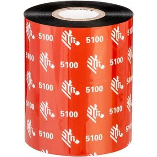 Zebra 5100 Resin Farvebånd Refill Termisk Overføring Sort