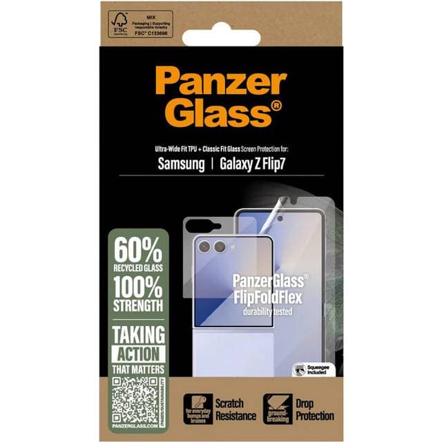 PanzerGlass Skærmbeskytter TPU Glass Samsung Galaxy Z Flip7