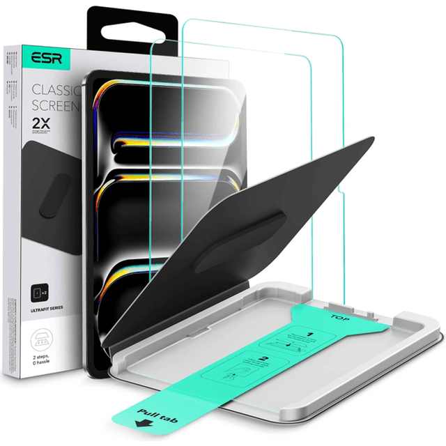 ESR Szkło Hartowane Ultrafit Tempered Glass iPad Pro 11 Case 2 Pack