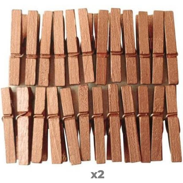 Graine Créative Mini Clothespins Copper - Multicolor