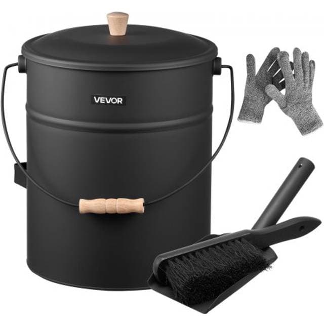 VEVOR Askespand 4 Stk Med Låg Skovl Kost Handsker