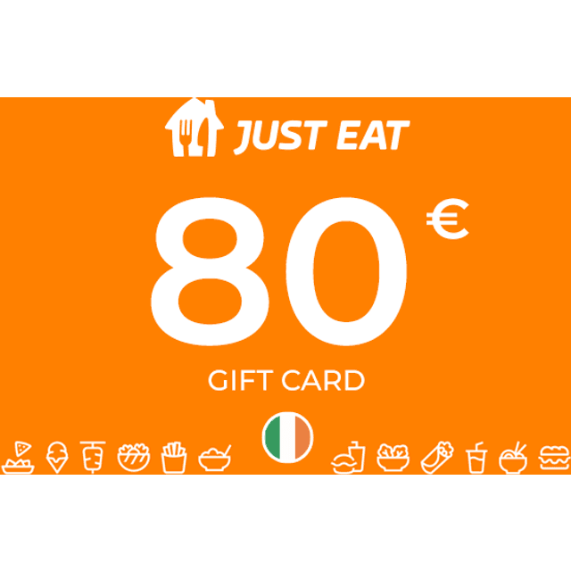 Just Eat Gift Card 80 EUR