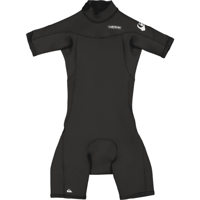 Quiksilver Surf Wetsuit Short Sleeve Back Zip - Black