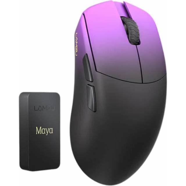 Lamzu Maya 8K Trådløs Gamingmus Purple Shadow