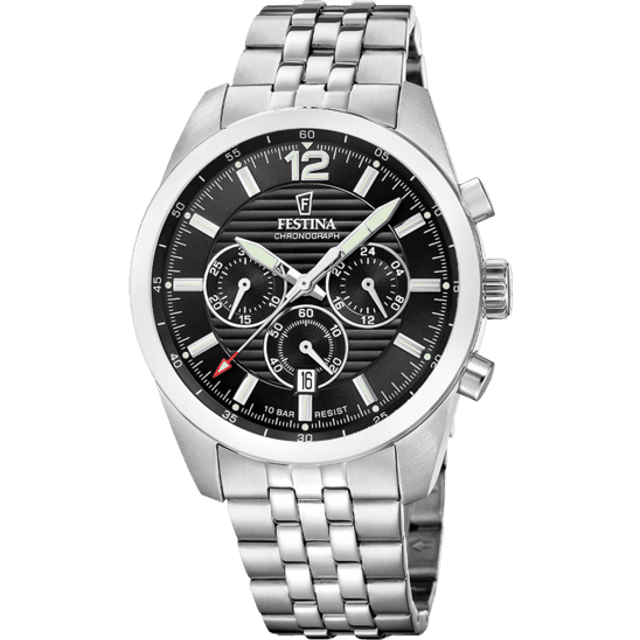 Festina F20742 3 44 mm Quartz Mineralglas Watch