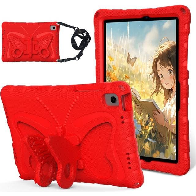 Eiderwood Samsung Galaxy Tab A11 Plus A9 Plus Butterfly Cover Red