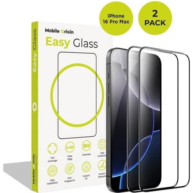 Mobile Origin EasyGlass iPhone 16 Pro Max 2 Pack