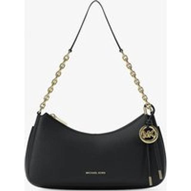 Michael Kors Nolita Medium Pebbled Leather Chain Pochette - Black