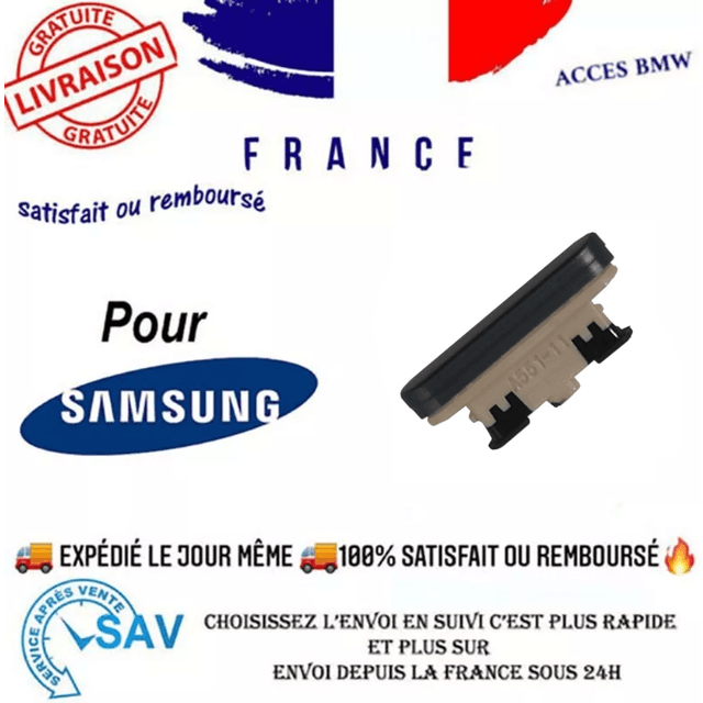 Samsung Bouton On Off Noir Galaxy A55 A556