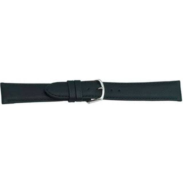 Falkenlund Deluxe Beco Watch Strap Polo Black Calf Leather 22mm