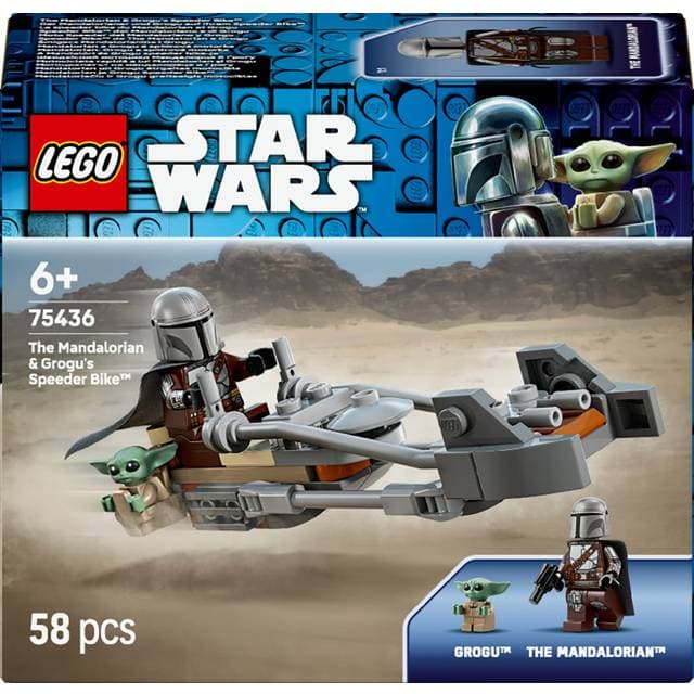 LEGO Star Wars 75436 Mandalorianeren og Grogus speederbike