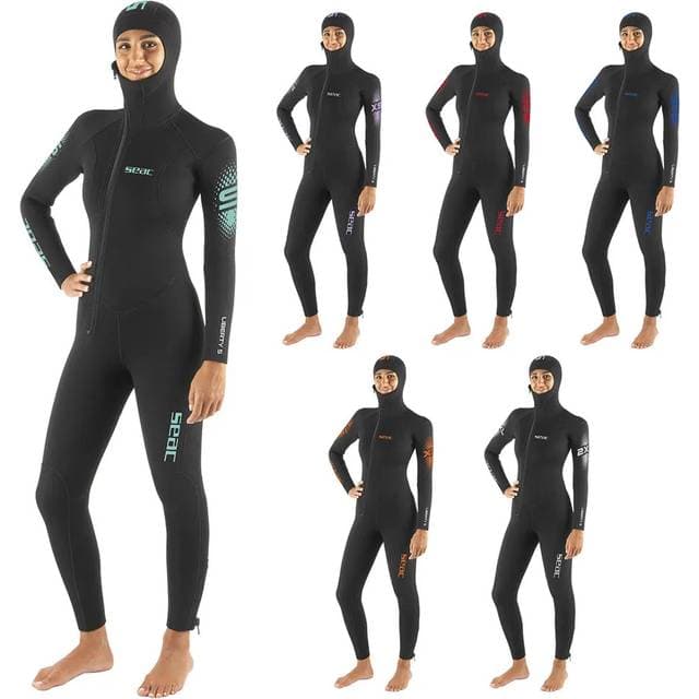 Seac Sub Liberty Woman Diving Wetsuit 5 Mm - Schwarz