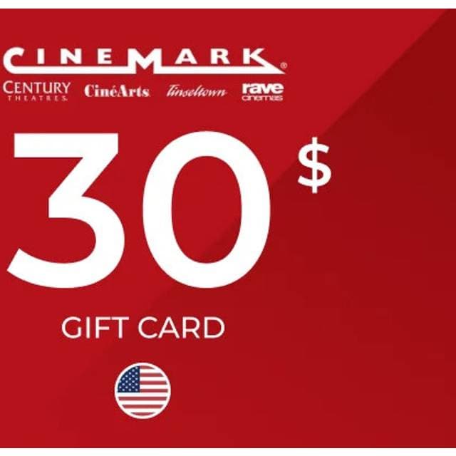 Cinemark Gift Card 30 USD