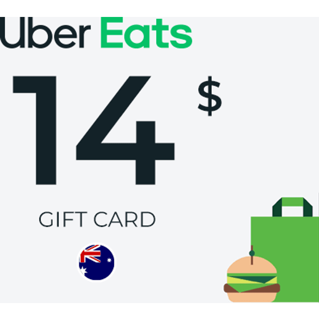 Uber Eats Gift Card 14 AUD