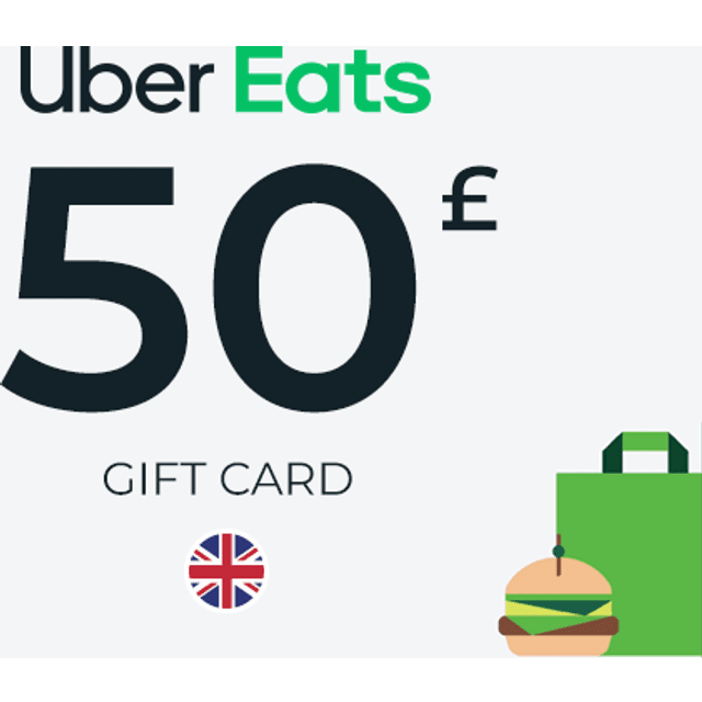 Uber Eats Gift Card 50 GBP