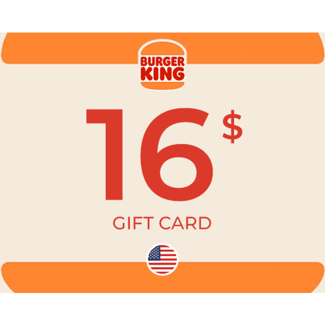 Burger King Gift Card 16 USD