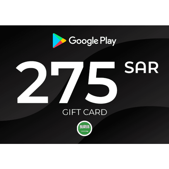 Google Play Gift Card 275 SAR Key