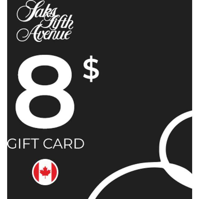 Saks Fifth Avenue Gift Card 8 CAD
