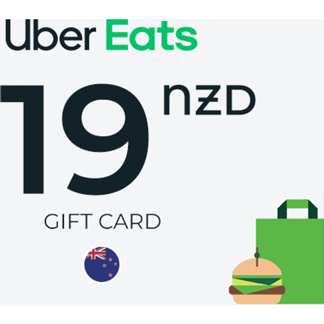 Uber Eats Gift Card 19 NZD