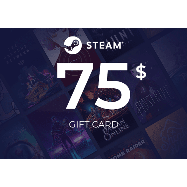Steam Wallet Gift Card 75 USD