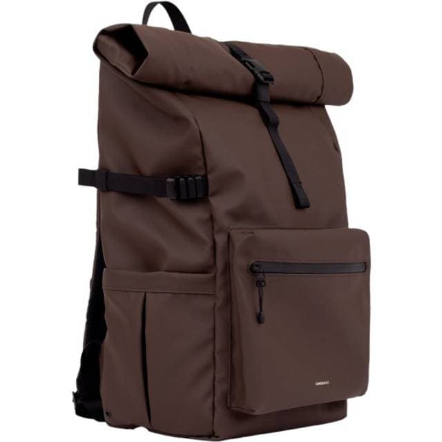 Sandqvist Stream Rolltop Backpack Daypack Brun