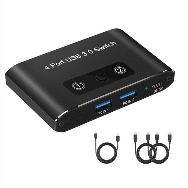 Typecat 4 Port USB 3.0 KVM Switcher