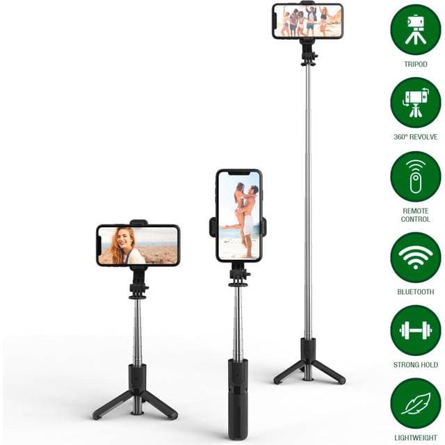 4smarts Roterbar Selfiestang Med Bluetooth Fjernbetjening