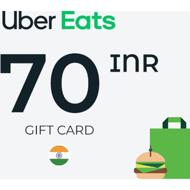 Uber Eats Gift Card 70 INR