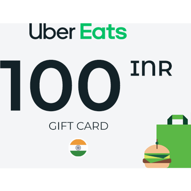 Uber Eats Gift Card 100 INR