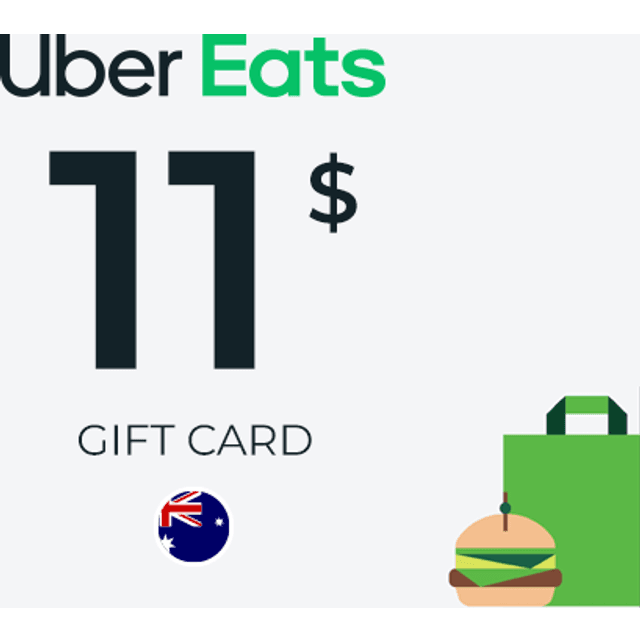 Uber Eats Gift Card 11 AUD