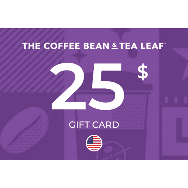 Coffee Bean and Tea Leaf Gift Card 25 USD