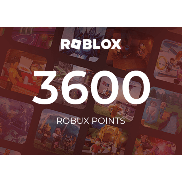 Roblox Card 3600 Robux Key