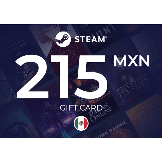 Steam Wallet Gift Card 215 MXN