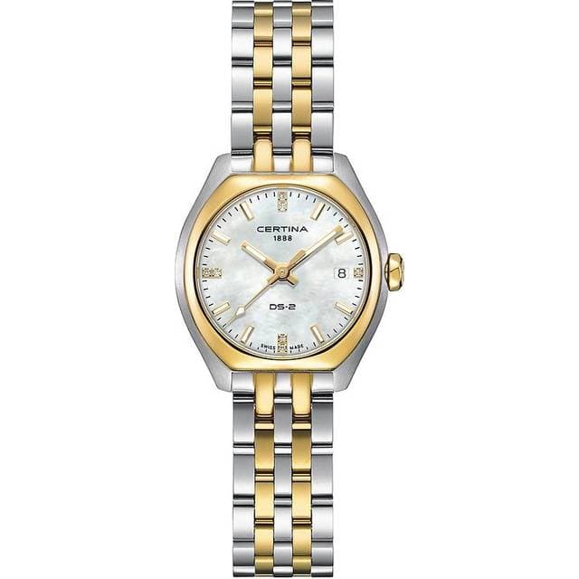 Certina DS-2 Lady Quartz Dameur Stål Gulddoublé 10bar 28mm