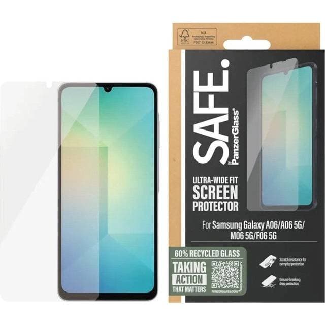 Samsung Galaxy A06 Ultra-Wide Fit Skærmbeskyttelsesglas