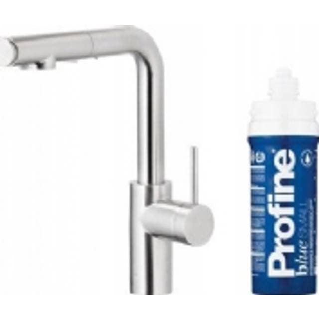 KFA Duero Pure Basic Udtrækskøkkenbatteri Med Vandfiltreringsfunktion Aftagelig Tud Profine Blue S