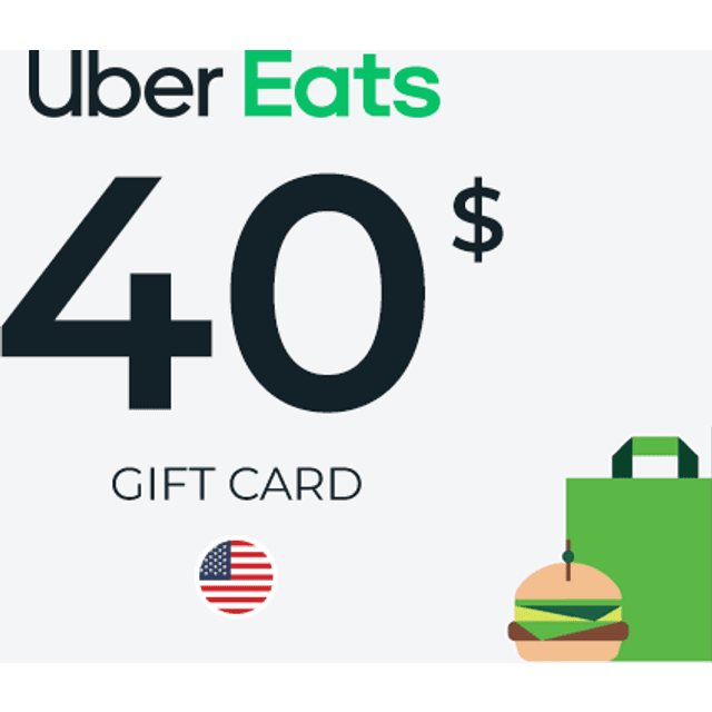 Uber Eats Gift Card 40 USD