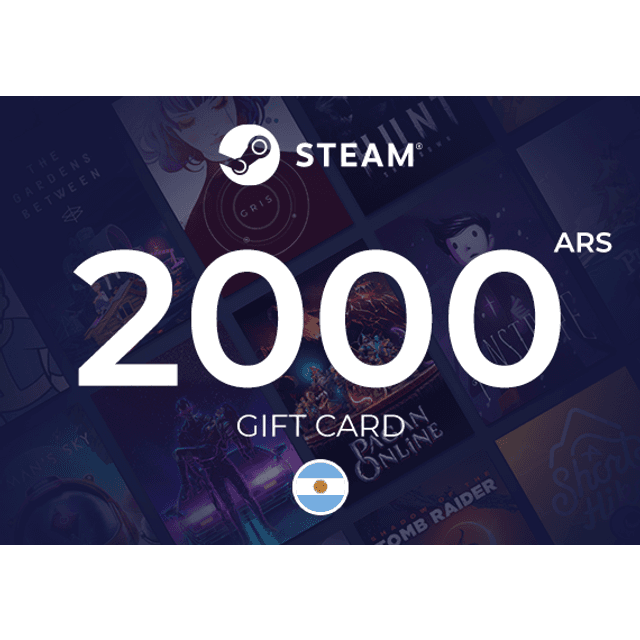 Steam Wallet Gift Card 2000 ARS