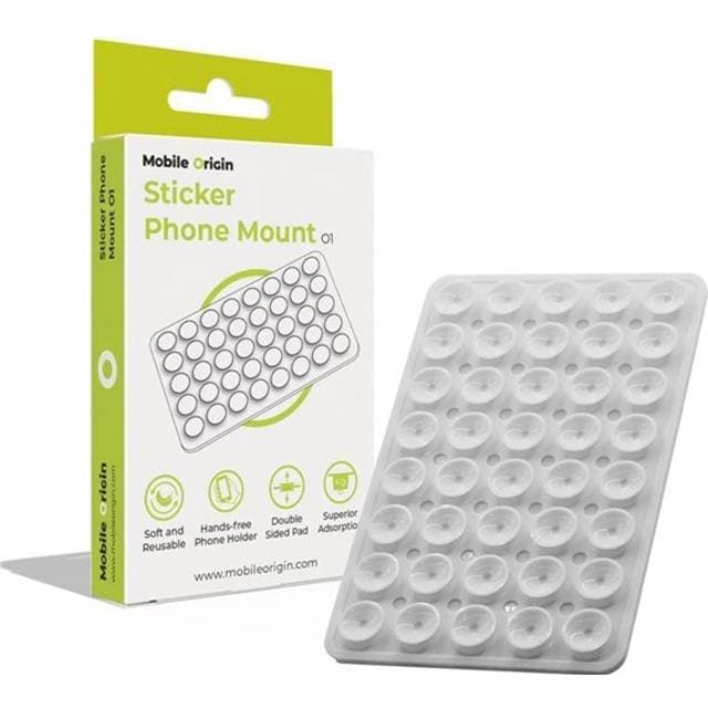 Mobile Origin Sticker Phone Mount O1 Clear White