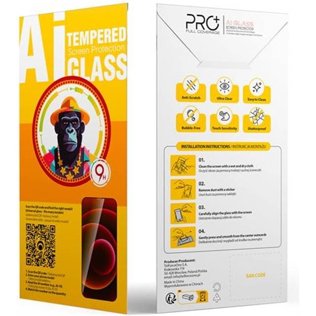 TFO Univeralt Hærdet Skærmbeskytter 9D OneFit 6.7"