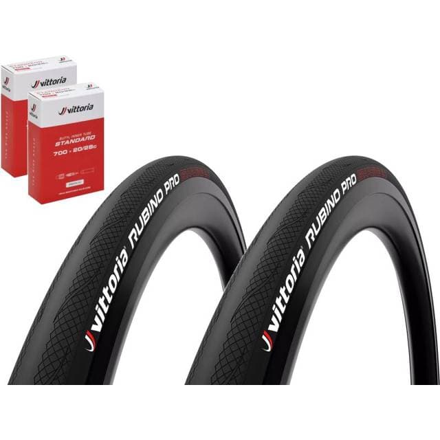 Vittoria Dækpakke Vätternrundan Rubino Pro G2.0 2-St Däck Slang Black 28-622