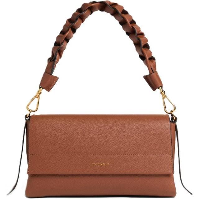 Coccinelle Boheme Grana Double Small Taske Med Flettet Håndtag - Brun