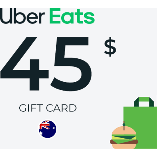 Uber Eats Gift Card 45 AUD