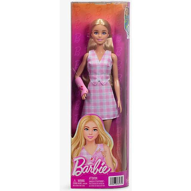 Barbie Fashionista Doll Pink Plaid Blonde Dukke