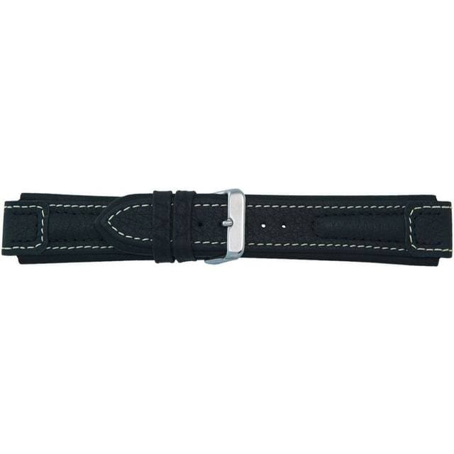 Falkenlund Deluxe Beco Watch Strap Terrasco Black Calf Leather 22mm
