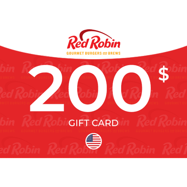 Red Robin Gift Card 200 USD