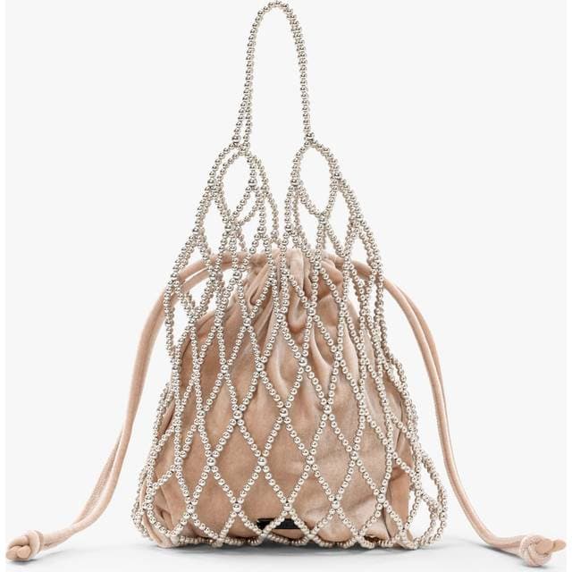 Day Et Beaded Chrome Shoulder Silver Medium - Flerfarvet